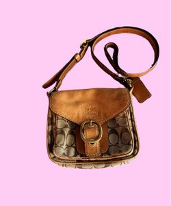 Vintage Coach Signature Bleecker Flap Bag