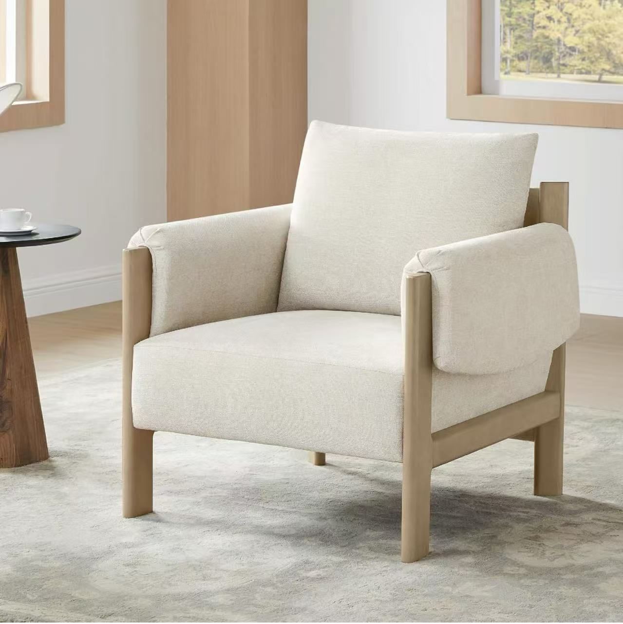 🔥CHITA Accent Chair Mid Century Modern Armchair, $190