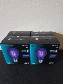 EcoSmart LED A19 Black Light Bulbs - 4 Pack