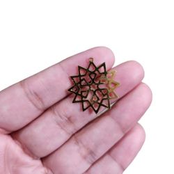 Gold Toned Chakra Star Pendant