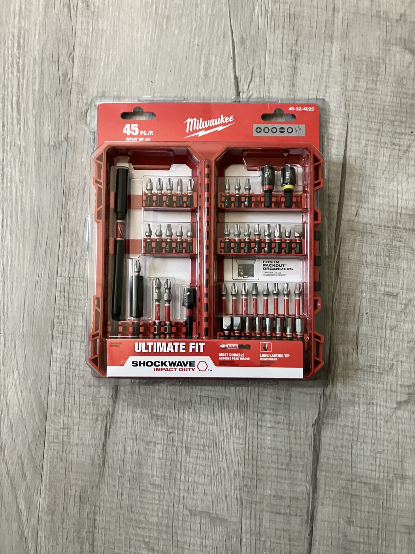 Milwaukee 45pc Impact Bit Set