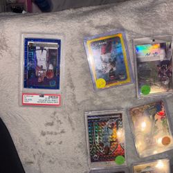 there is 160 cards all numberd , numberd autos,sp,ssp, reflector  from the best in football and basketball 600 for the hole lot 