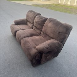 3 Seat Two Recliner Couch