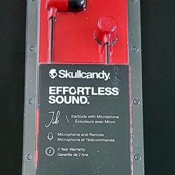 SKULLCANDY Effortless Sound Earbuds With Microphone Brand New In Unopened Package