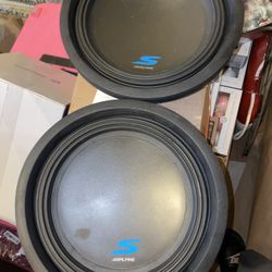2- Alpine S-W12D4 12" ,Car Subwoofers