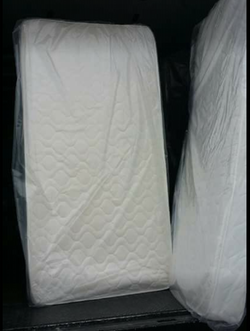 Brand new plush twin size mattresses. ALL4-U 2940 N Keystone Monday Saturday from 10-6pm