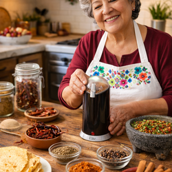 Elite Coffee & Spice Grinder – Perfect for Café de Olla, Salsa & Fresh Seasonings