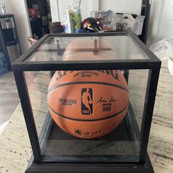 Signed NBA Ball with Display Case