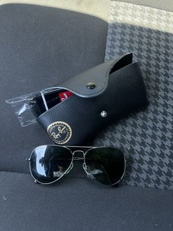 Rayban Gunmetal frame, Green lens, 58 mm