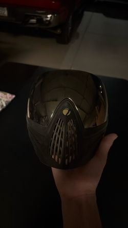 Paintball dye mask gold and black