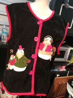 Snowman Holiday Vest