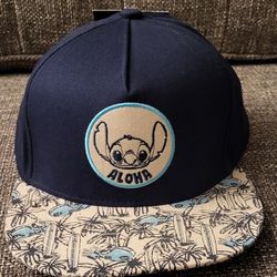 Disney Stitch Flat-Billed Snapback Hat