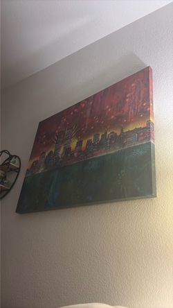 New York photo on canvas