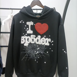 I Love Spider, Hoodie Black