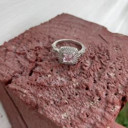 Pink Cz. Ring Size 7