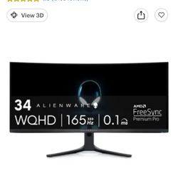 Alienware Monitor Gamer $600 Brand New 