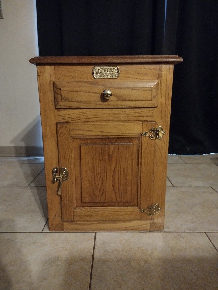 White Clad End Table