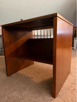 Solid wood office desk