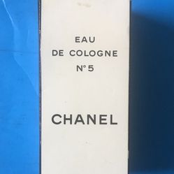 Open Box Vintage Chanel No 5 Eau de Cologne  2 fl. ozs. Full with Original Box