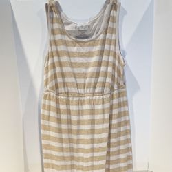 Cacique Sleepwear - Sleeveless Nightgown - White & Beige Striped - L  (14/16) for Sale in Bakersfield, CA - OfferUp