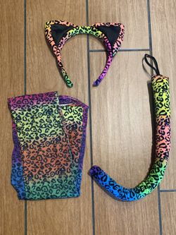 Rainbow Leopard Costume Accessories