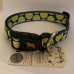 Lime Print Pet Collar