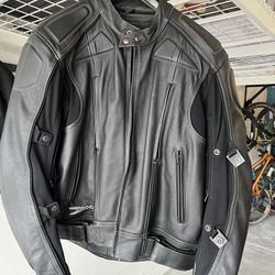 Joe Rocket Leather Motorcycle Jacket 