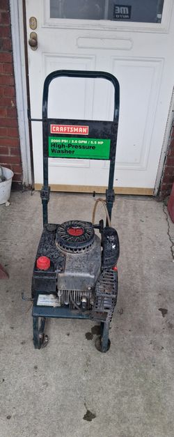 Pressure washer won't start. Fold up table