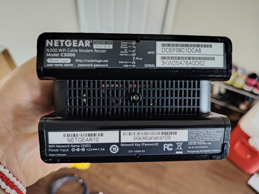 Sell Cabel Wifi Modem Netgear C3000