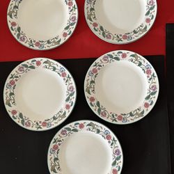 Set Of Five Salad Plates In The Castlegarden Collection Made In China By Citation