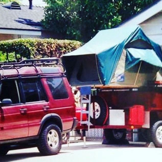 Off Grid Overland Trailer With Roof Top Tent 
