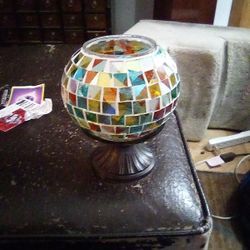 Stain glass Candle Holder