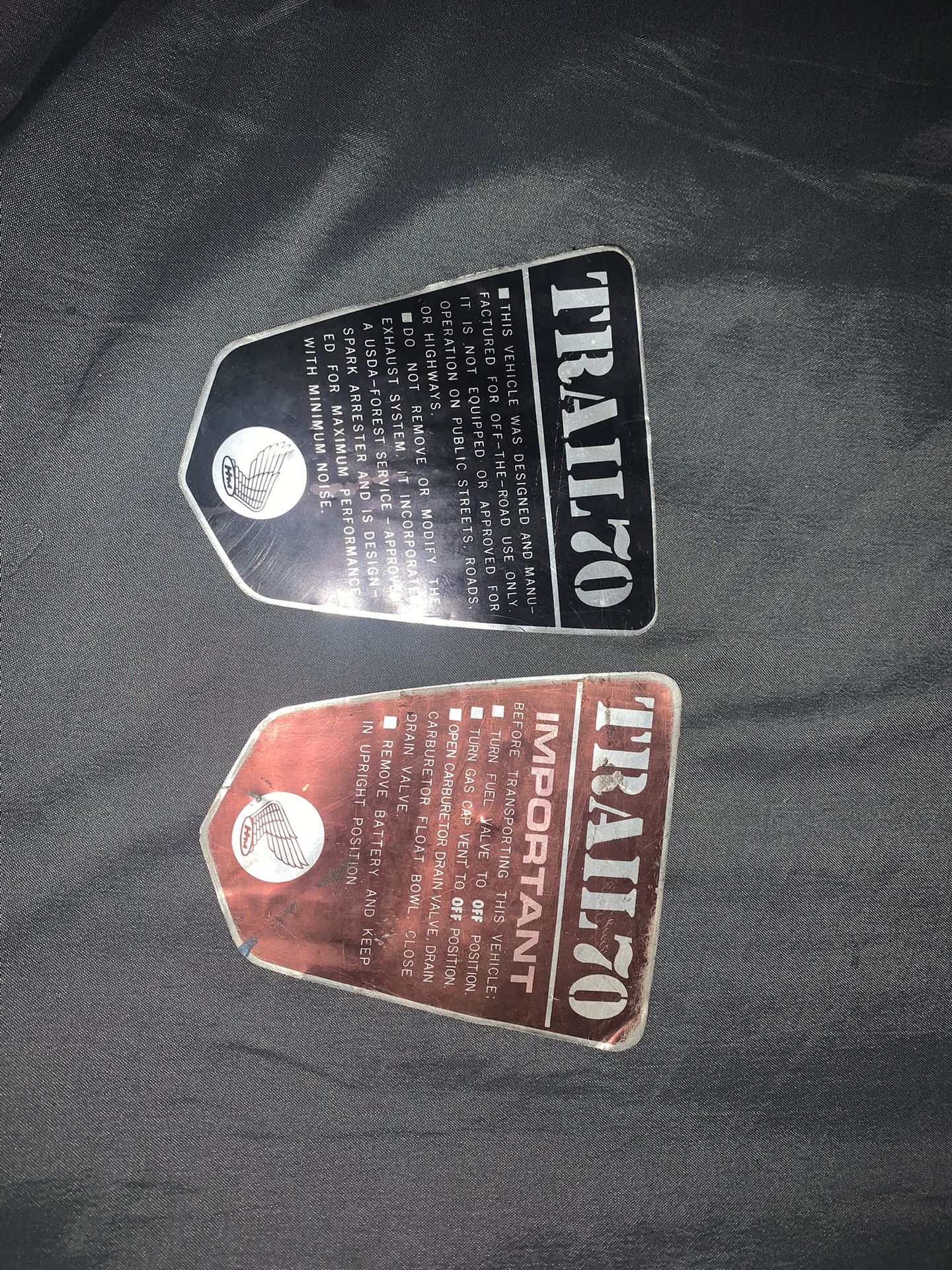 Honda Trail 70 Badges 