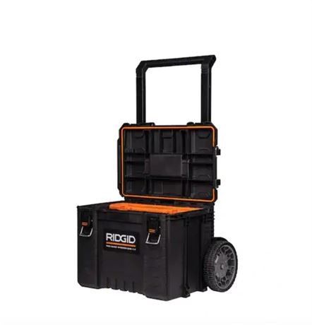 RIDGID 2.0 Pro Gear System 25 in. All Terrain Rolling Tool Cart

