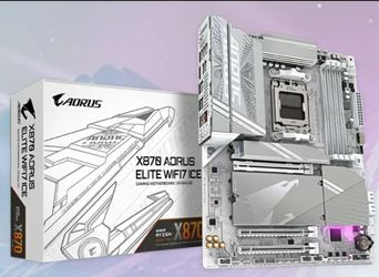 Gigabyte X870 AORUS ELITE WIFI7 ICE AM5 Motherboard – Open Box NEVER USED