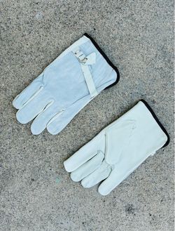 Large Cowhide Leather Work Gloves