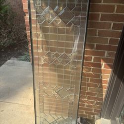 20inx64inx1in glass insert for Feather River Doors Mission Pointe Zinc Full Lite 66x81.625 in door with plastic trim and hardware