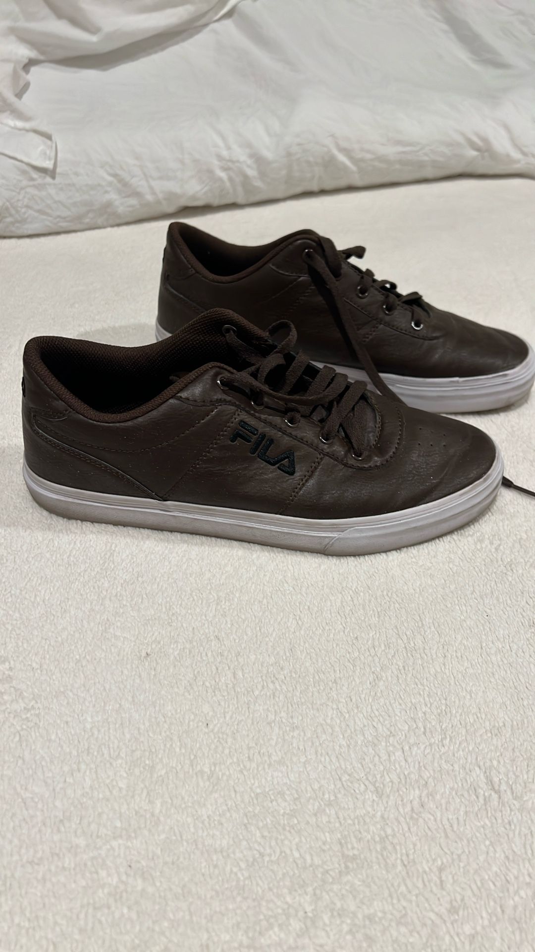 Men’s Fila Dark Brown Leather Sports Shoes