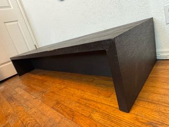 Black wood small coffee table