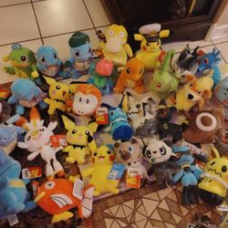 Brand New Pokemon Plushies Hundreds To Choose From $15 Each