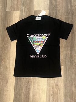Casablanca Tennis Club Black T Shirt Brand New Size S