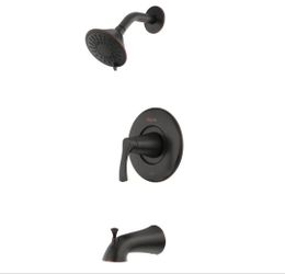 Pfister Masey Tuscan Bronze 1-handle Bathtub and Shower Faucet With Valve