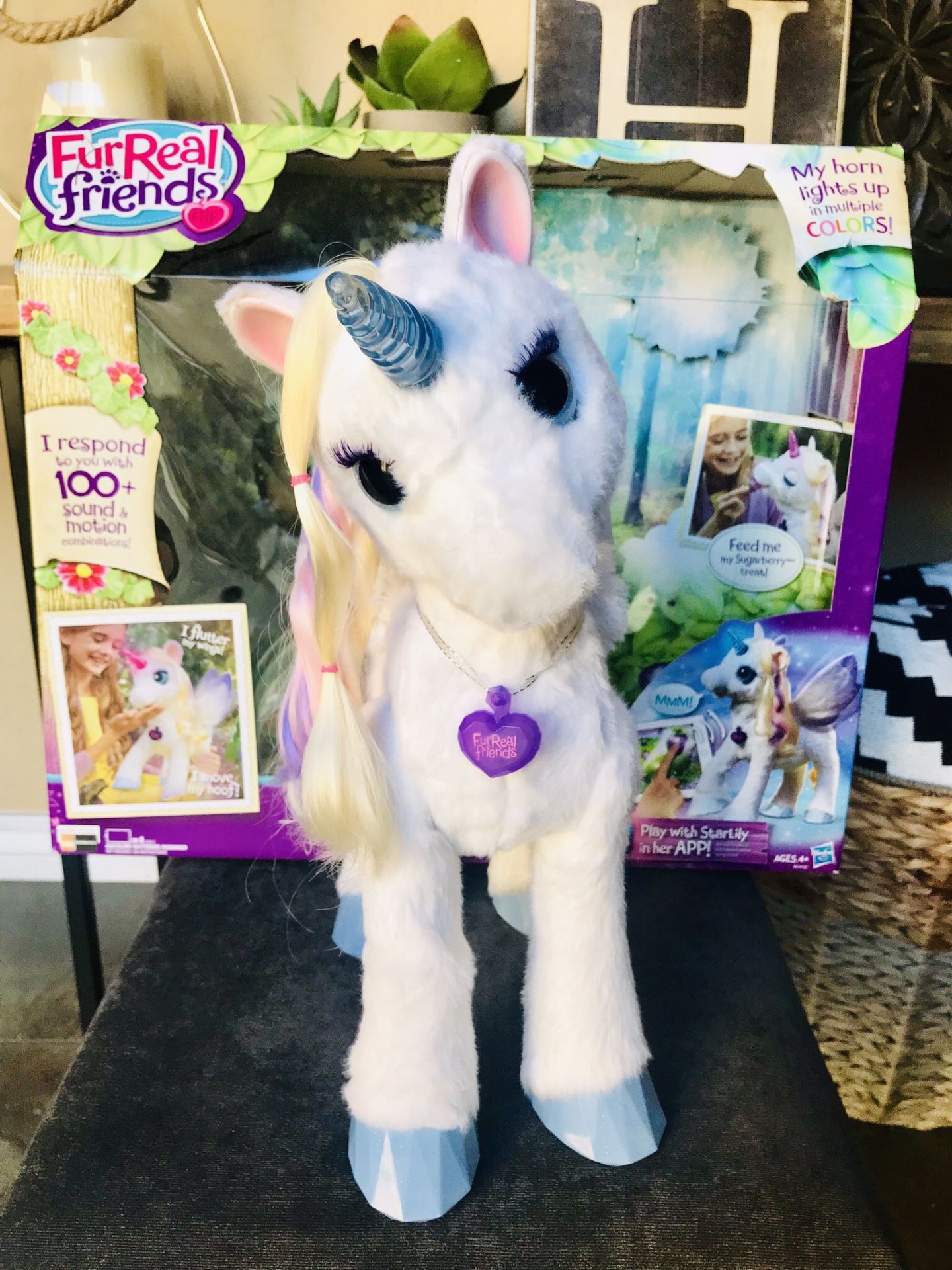 FurReal Friends Star Lily Magical Unicorn Interactive Plush Pet