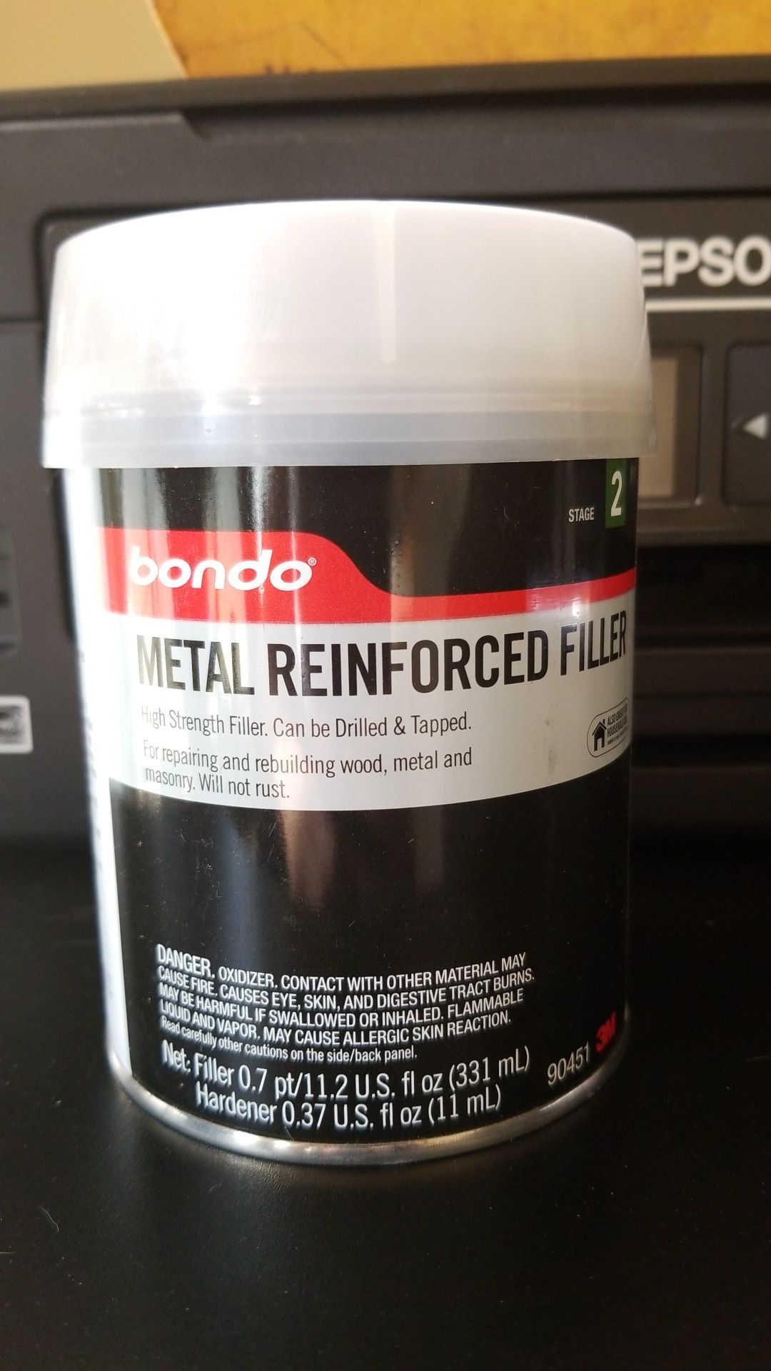 Bondo metal reinforced filler