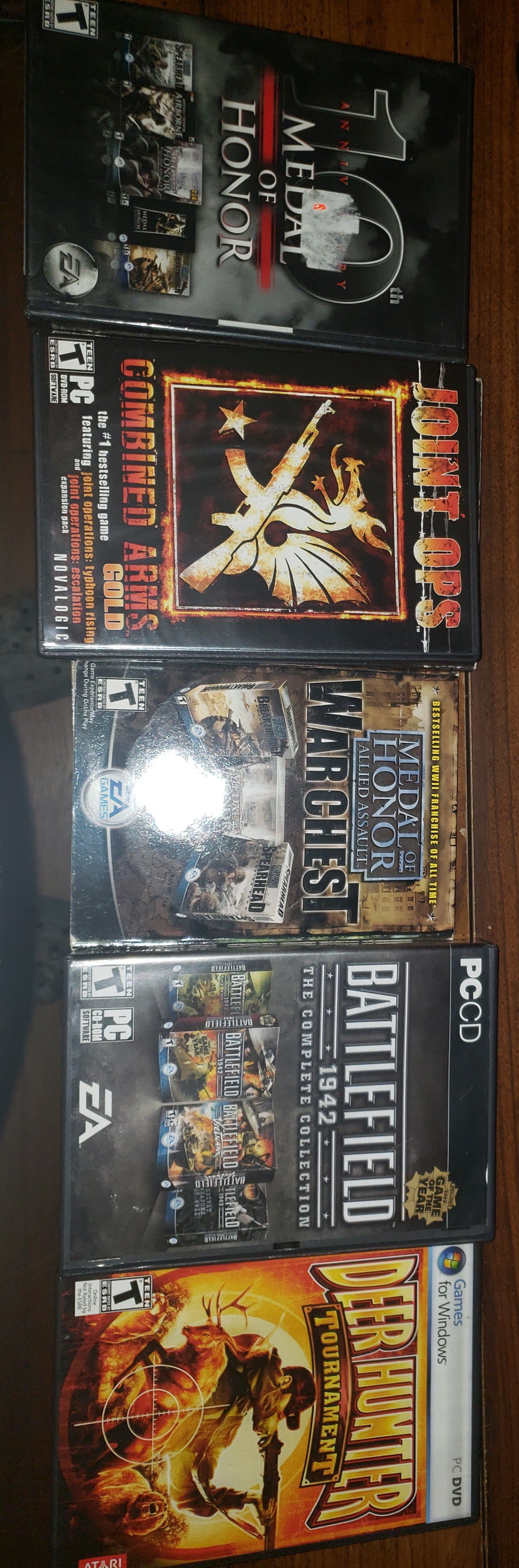 Nothing wrong with them good condition pc games or willing to trade