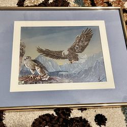 Vintage Manifestations International Inc Framed Eagle Print