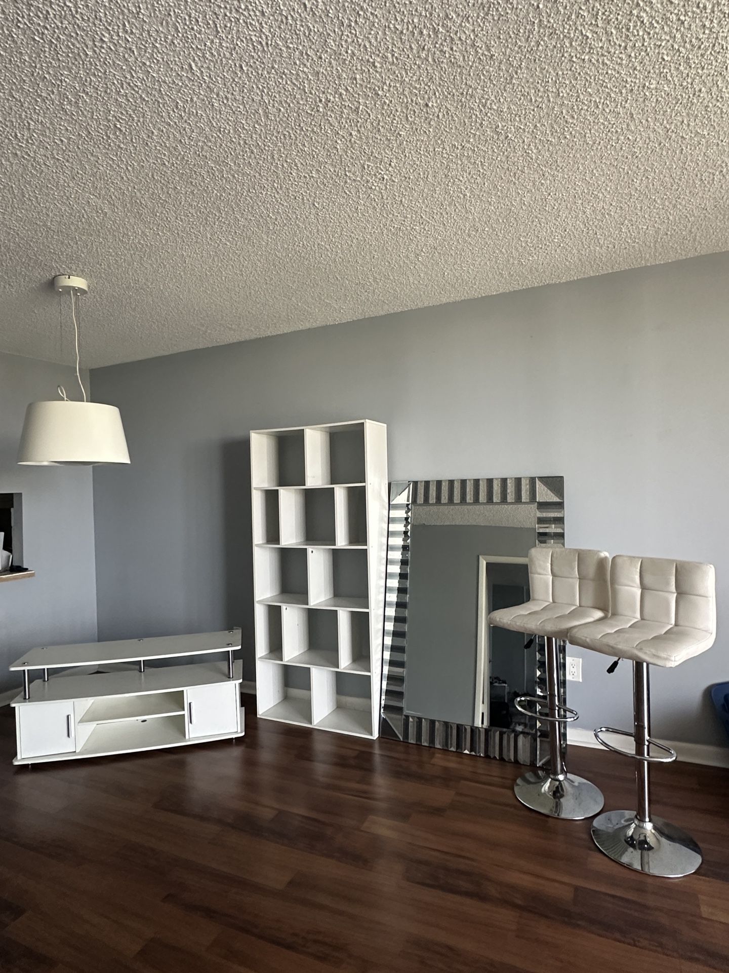 Mirror Tv Stand Bookshelf Barstool