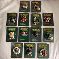 Vintage Boyds Bears and Friends Brooches Pins Lot of 13