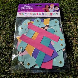 Disney Princess Happy Birthday Banner