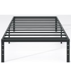 Metal platform bed frame twin size